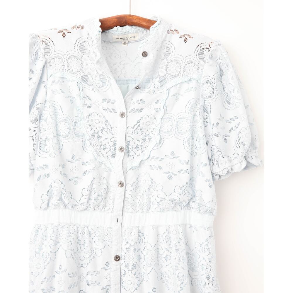 Pamela Love x RTR Blue Lace Victorian Dress Size XL - Picture 6 of 8